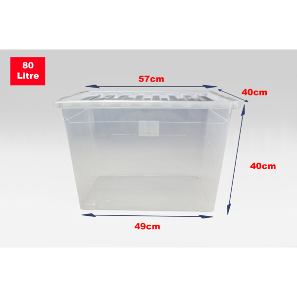Rebrilliant 80 L Plastic Storage Boxes Wayfair.co.uk